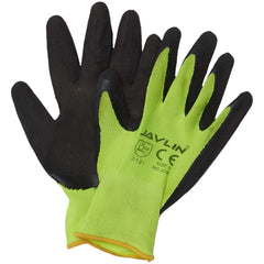Javlin Hi-Vis Micro Latex Coated Flexi Gloves