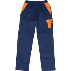 Javlin Two Tone Conti Pants- Navy & Orange