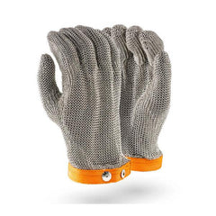 Dromex Chain mail 5 finger wrist length - Safety Supplies  Gloves - PPE, Workwear, Conti Suits, Zeroflame and Acid, Safety Equipment, SAFETY SUPPLIES - Safety supplies