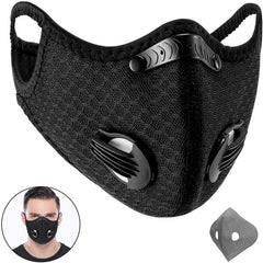 Sports Face Mask With 2 pcs actived Carbon Filters