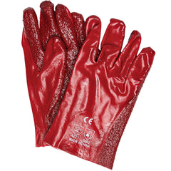 Javlin PVC Extra Heavyweight Gloves 27cm With Towelling Liner