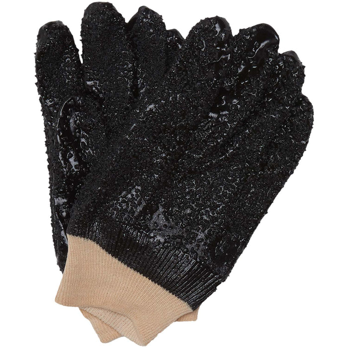 Javlin PVC Black Chip Fully Granulated  Superior Quality Gloves