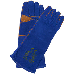 Javlin Superior Quality Blue Lined Welding Gloves 20cm Cuff