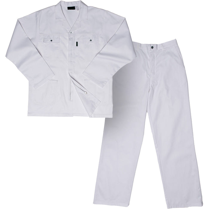 JAVLIN Premium Polycotton Conti Suit White