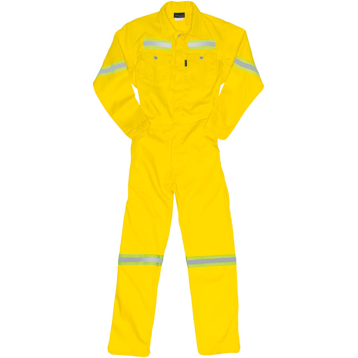 Javlin J54 Boiler Suit with Reflective Tape- Yellow