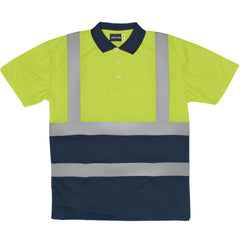 Javlin Two Tone Hi-Vis Polo With Reflective Tape