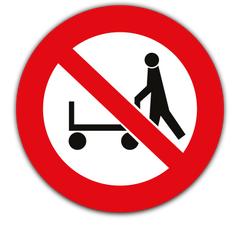 Hand Trolleys Prohibited