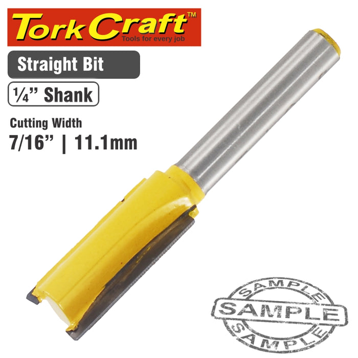 ROUTER BIT STRAIGHT 7/16' (11.11MM)