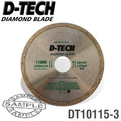 DIAMOND BLADE CONTINUOUS RIM 115 X 22.23MM TILES