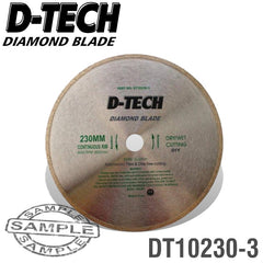 DIAMOND BLADE CONTINUOUS RIM 230 X 22.23MM TILE
