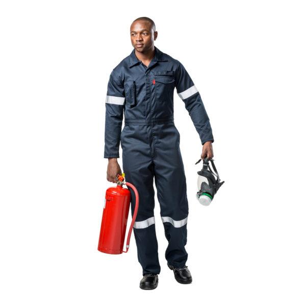Dromex Nomex Navy Blue Boiler Suit (with Reflective) - Safety Supplies  Boiler Suits - PPE, Workwear, Conti Suits, Zeroflame and Acid, Safety Equipment, SAFETY SUPPLIES - Safety supplies
