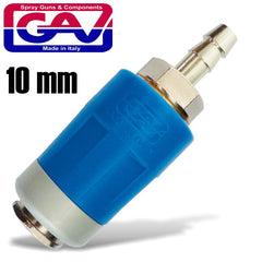 SAFETY QUICK COUPLER 10MM TWO STAGE RELEASE AIRBLOCK