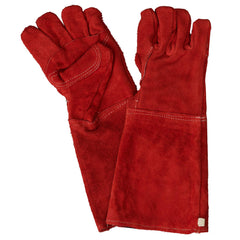 Javlin Superior Quality Lined SABS Pattern Red Leather Welding Gloves 20cm Cuff