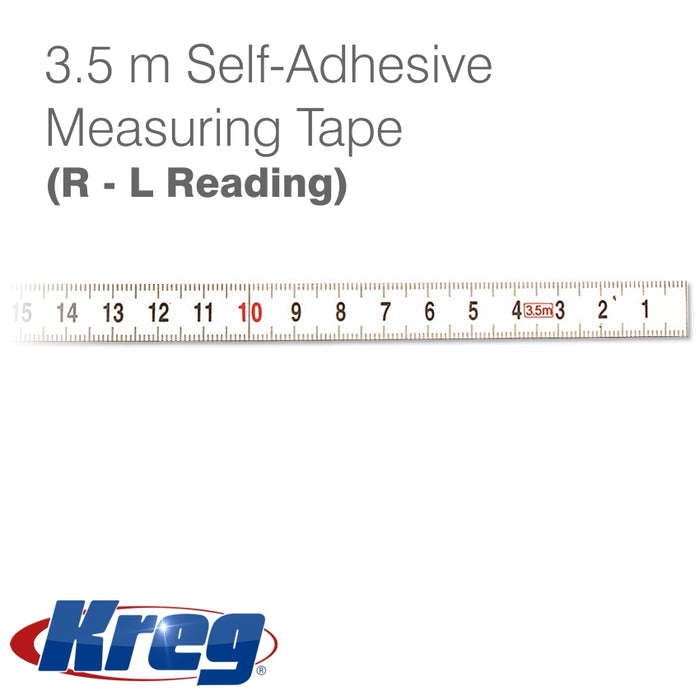 KREG 3.5 METER SALF-ADHESIVE MEASURING TAPE (R-L READING)