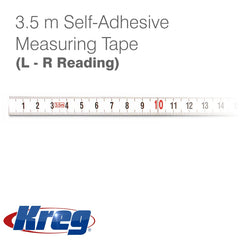 KREG 3.5 METER SALF-ADHESIVE MEASURING TAPE (L-R READING)