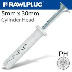 HAMMER-IN FIXING 5X30MM CYL HEAD X700 PER JAR