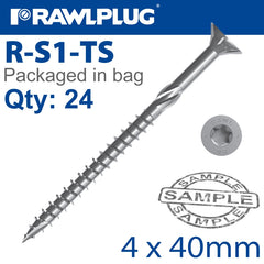 R-TS HARDENED SCREW 4.0X40MM X24 PER BAG