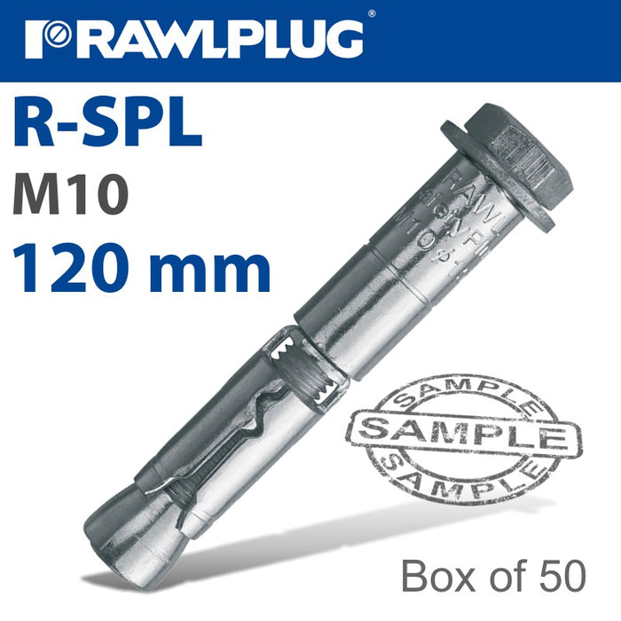 R-SPL SAFETY PLUS - LOOSE BOLT 10X120MM X50 PER BOX