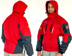 RED UNISEX JACKET REMOVABLE POLAR FLEECE GREY - SMALL 3 IN 1