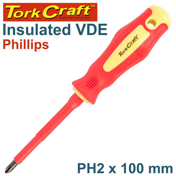 SCREWDRIVER INSULATED PHIL.NO.2 X 100MM VDE