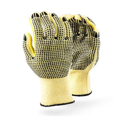 Dromex Cut5 Seamless Knitwrist Liner with PVC Double Dotted Coating - Safety Supplies  Gloves - PPE, Workwear, Conti Suits, Zeroflame and Acid, Safety Equipment, SAFETY SUPPLIES - Safety supplies