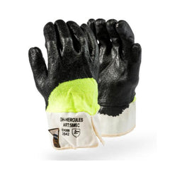 Dromex Cut5 Seamless HIVIZ Liner - Safety Cuff with Nitrile Coating - Safety Supplies  Gloves - PPE, Workwear, Conti Suits, Zeroflame and Acid, Safety Equipment, SAFETY SUPPLIES - Safety supplies