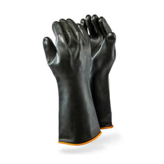Dromex Industrial  Rubber Gloves (Black\Orange)