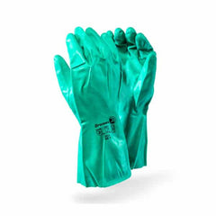 Dromex Green Nitrile En Approved Category 111-Industrial Chemical Gloves