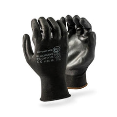 Dromex Inspector Seamless Black Max Inspector Gloves-PU Palm Coated