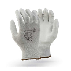 Dromex Anti Static Seamless Light Grey Glove - PU Palm Coated