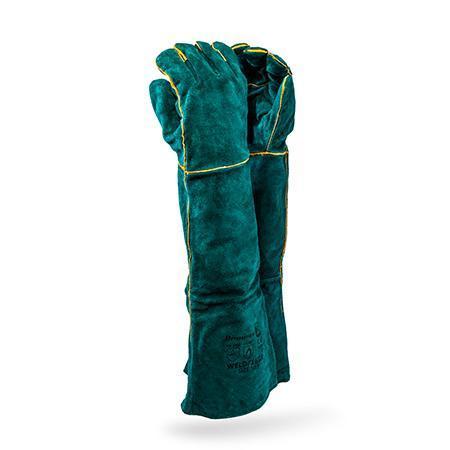 Dromex green lined, fully welted, Elbow length("16") - Safety Supplies  Hand Protection - PPE, Workwear, Conti Suits, Zeroflame and Acid, Safety Equipment, SAFETY SUPPLIES - Safety supplies
