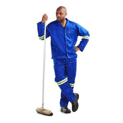 Dromex Polycotton Two Piece Hybrid Royal Blue Conti Suits With Reflective Tape