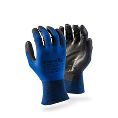 Dromex SUPERLITE black micro foam coated on a blue shell. - Safety Supplies  Gloves - PPE, Workwear, Conti Suits, Zeroflame and Acid, Safety Equipment, SAFETY SUPPLIES - Safety supplies